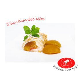 Túrós-barackos rétes