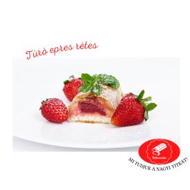 Túrós-epres rétes